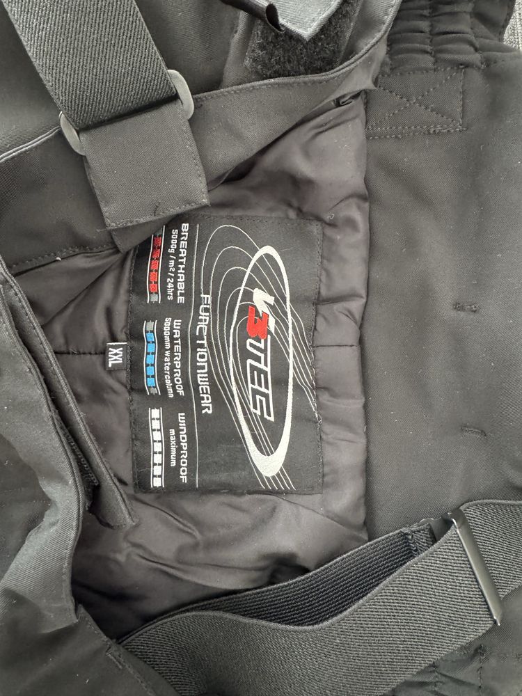 Pantaloni schi V3Tec Functionwear 5000 mm – noi, mărimea XXL