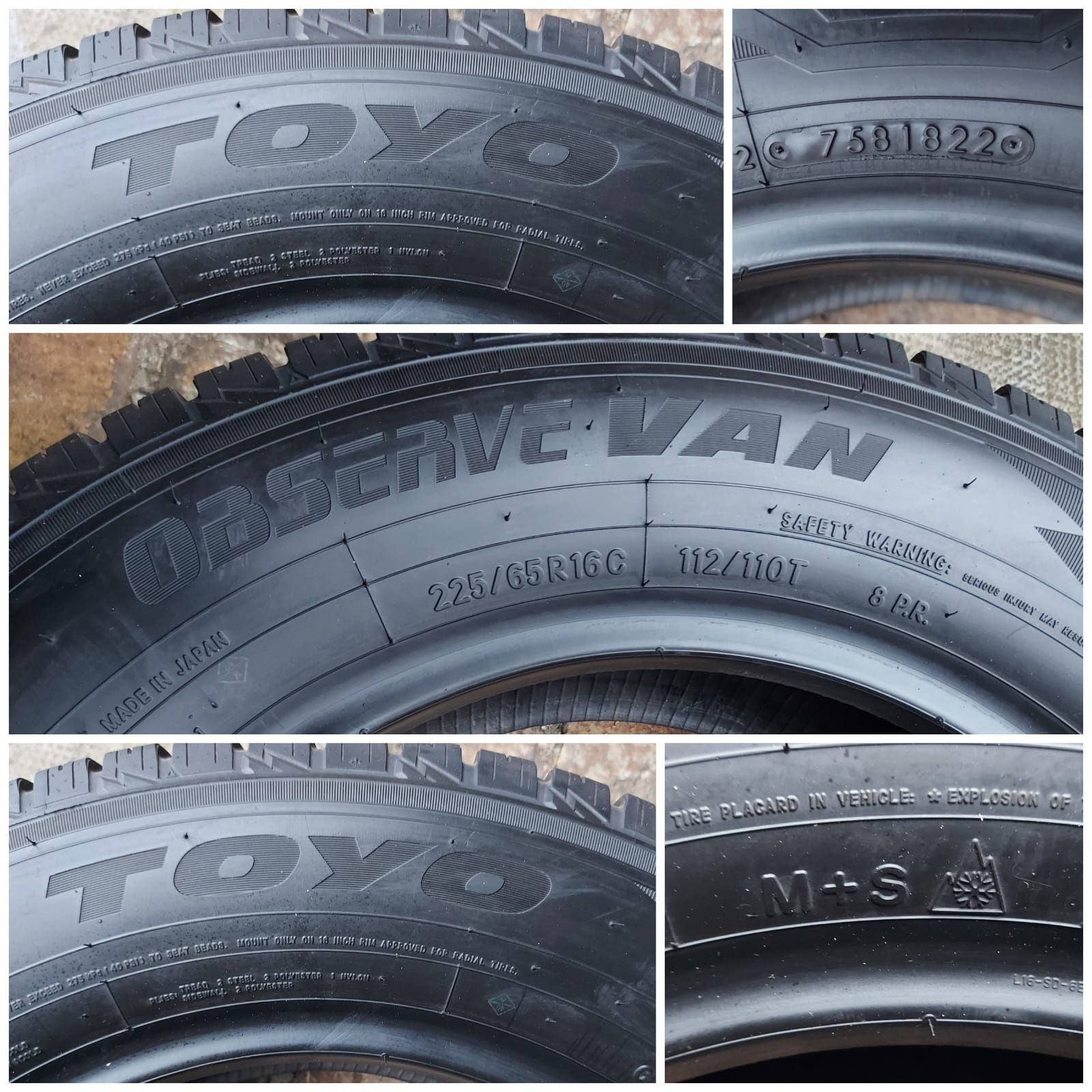 O bucată 225/65 R16C M+S iarnă - Continental Falken Toyo