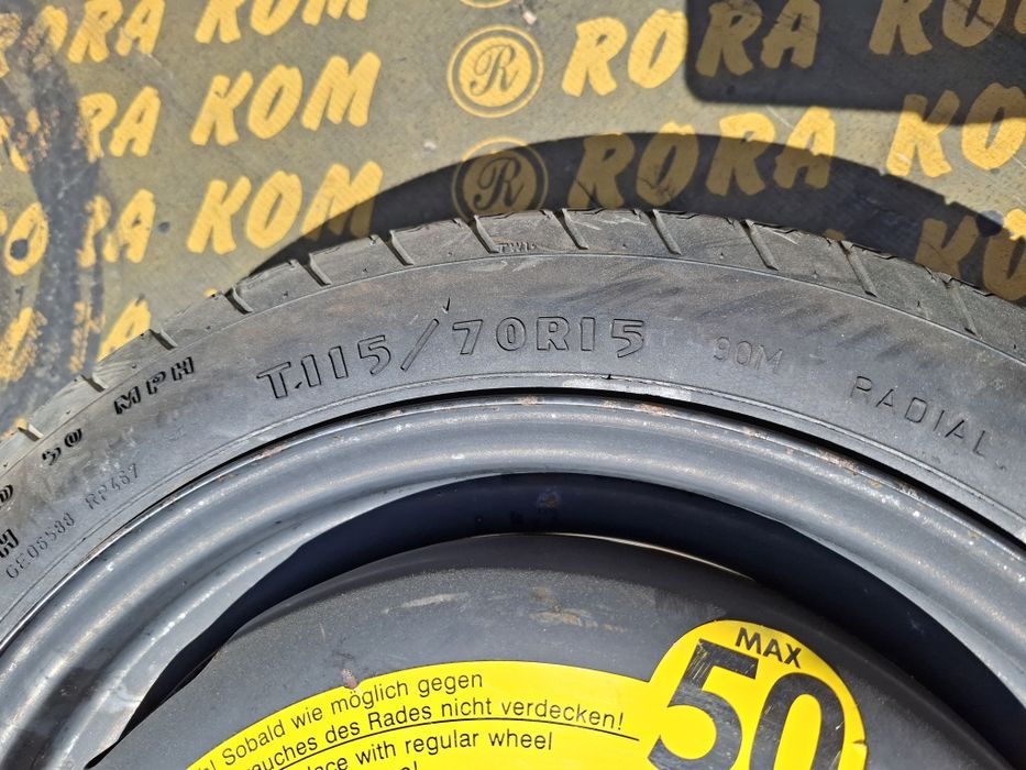 1 бр джанта(патерица]за Фолксваген 4x100 15 цола 3,5 J*Ет 40*ц.о 57,1