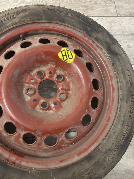 Rezerva Slim R15 125/80/15 5x98 et 35 alfa romeo 147 156 gt fiat bravo