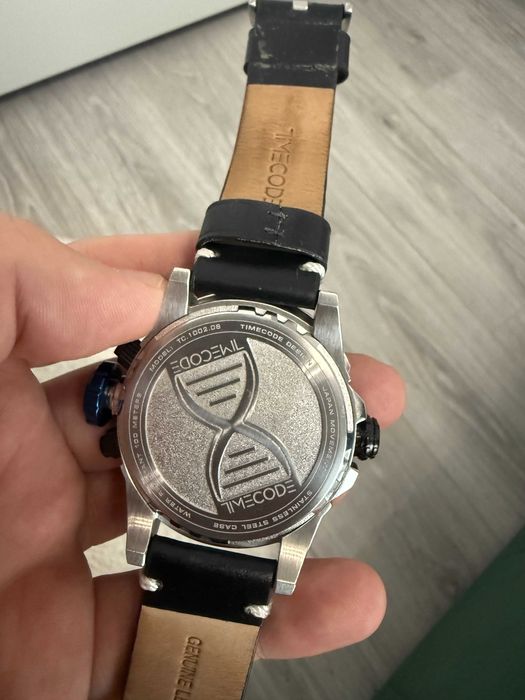 Ceas Timecode Marconi 1896 Blue/Leather Ø46 mm