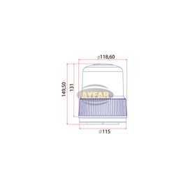 LED Аварийна Сигнална Лампа Маяк Буркан Блиц Лед 12V 24V Трактор и Др.