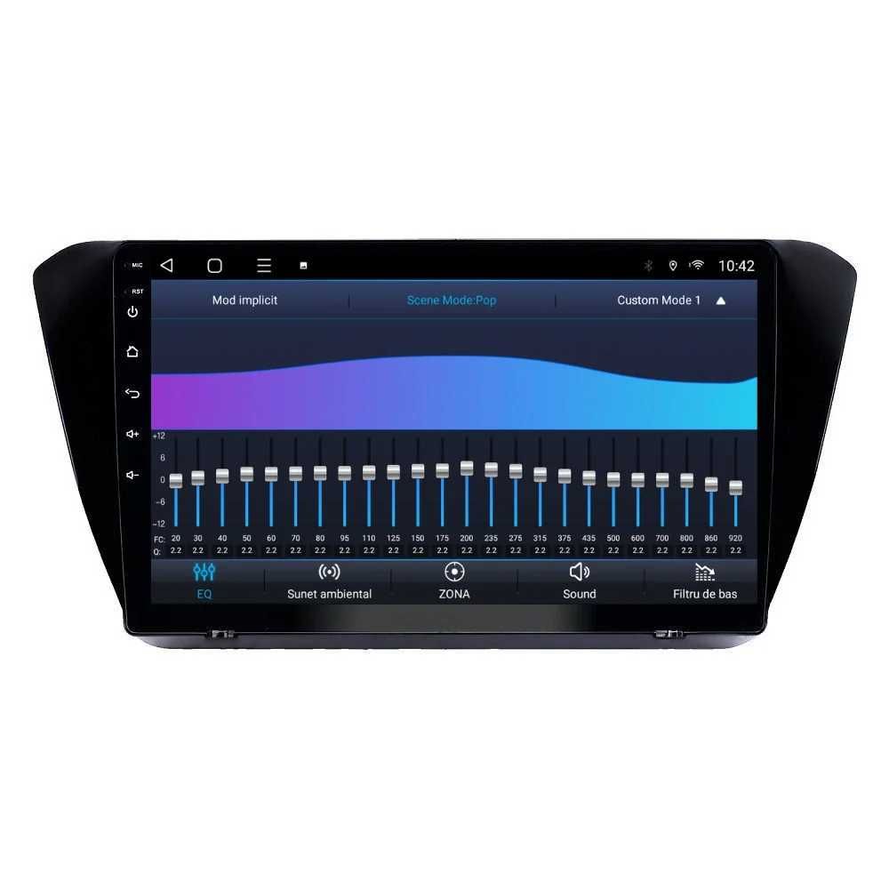 Navigatie Android 14 SKODA SUPERB 3 2015-17 1/8 Gb Waze CarPlay CAMERA