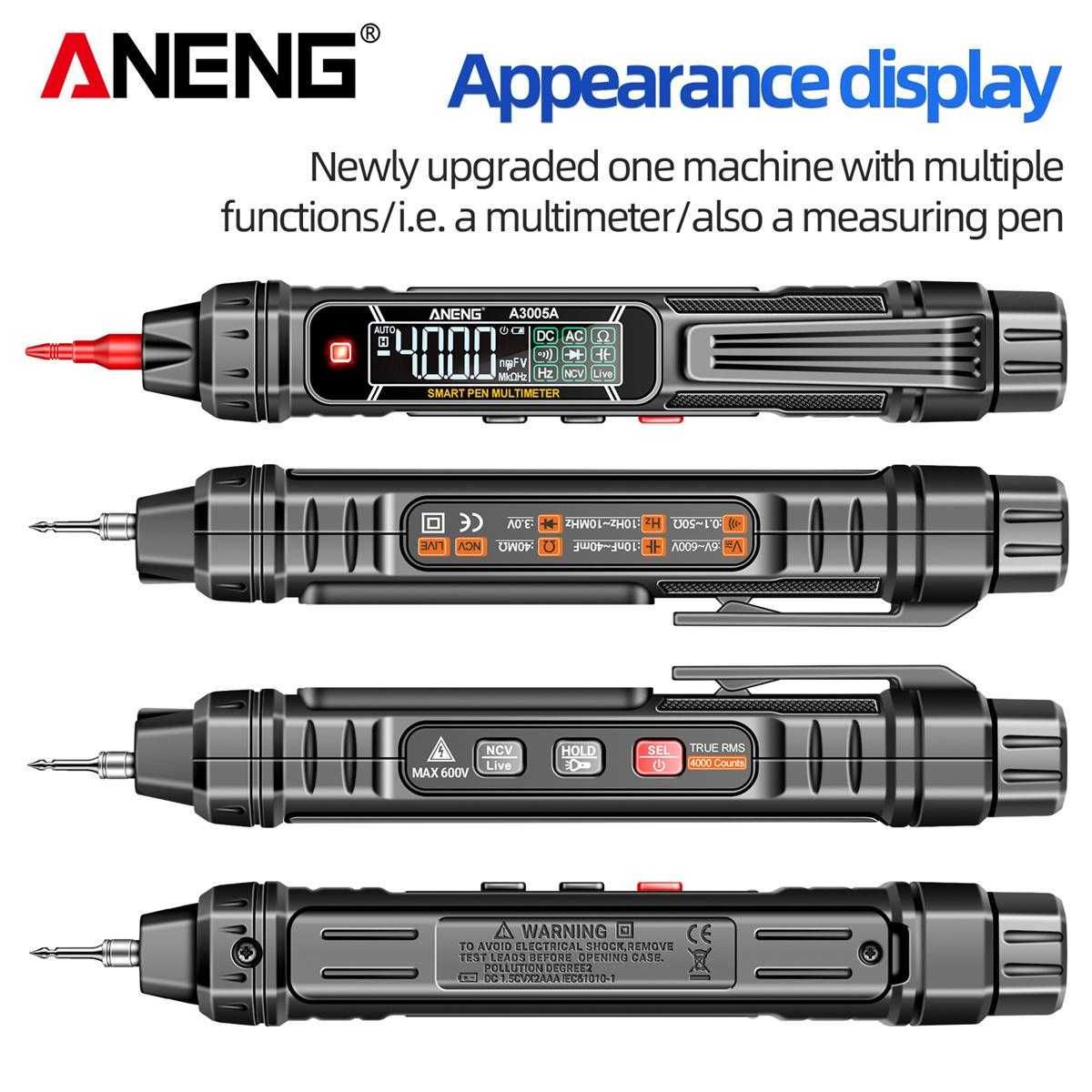 Професионален дигиателен мултицет тип писалка Aneng A3005A