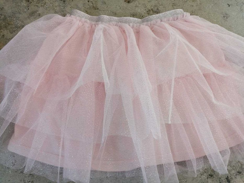 Юбка пачка OSTIN розовая с блёстками, рост 122 (6-7 лет), новая