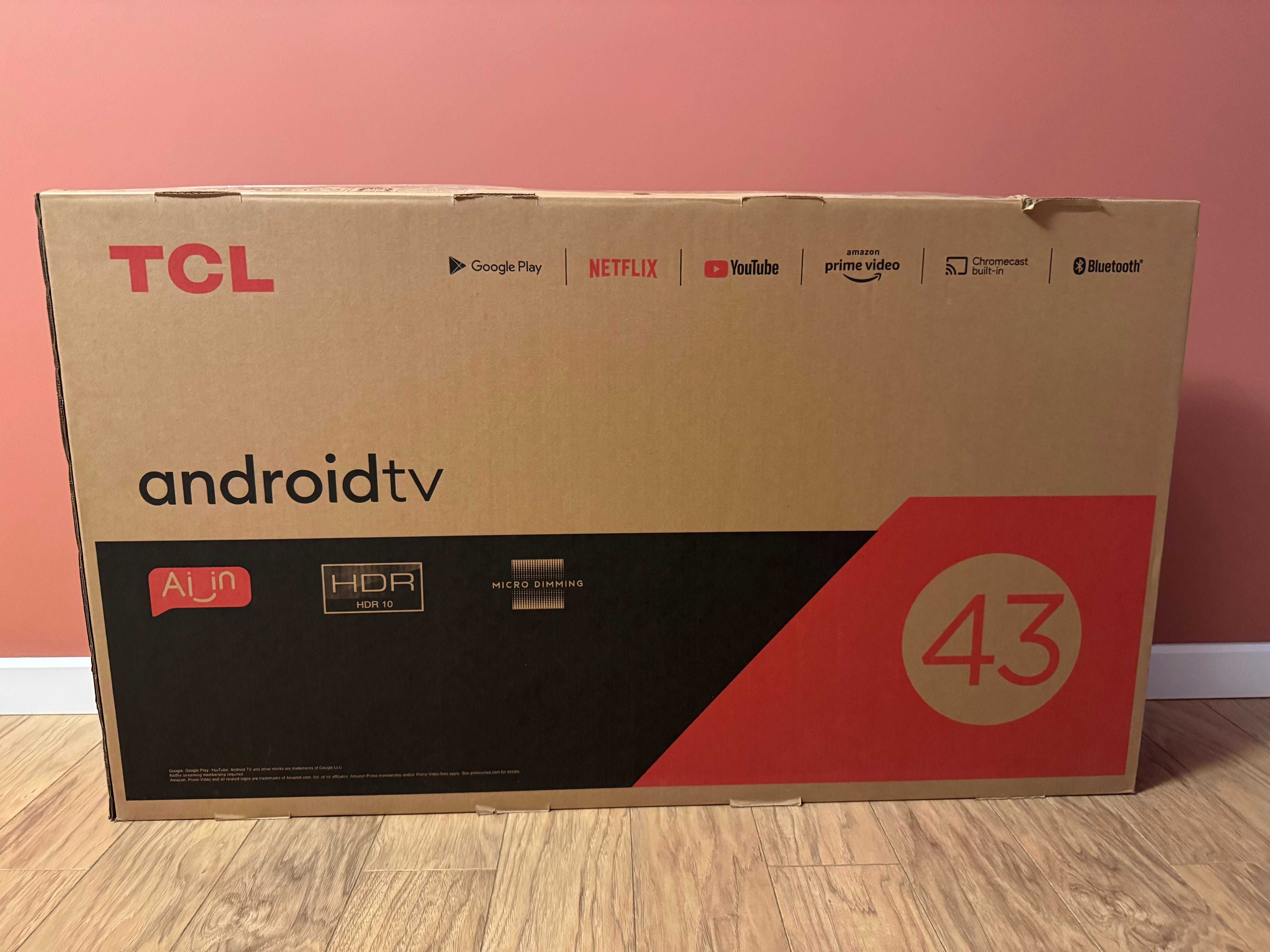 Телевизор TCL 43 дюйма, модель 43S65A