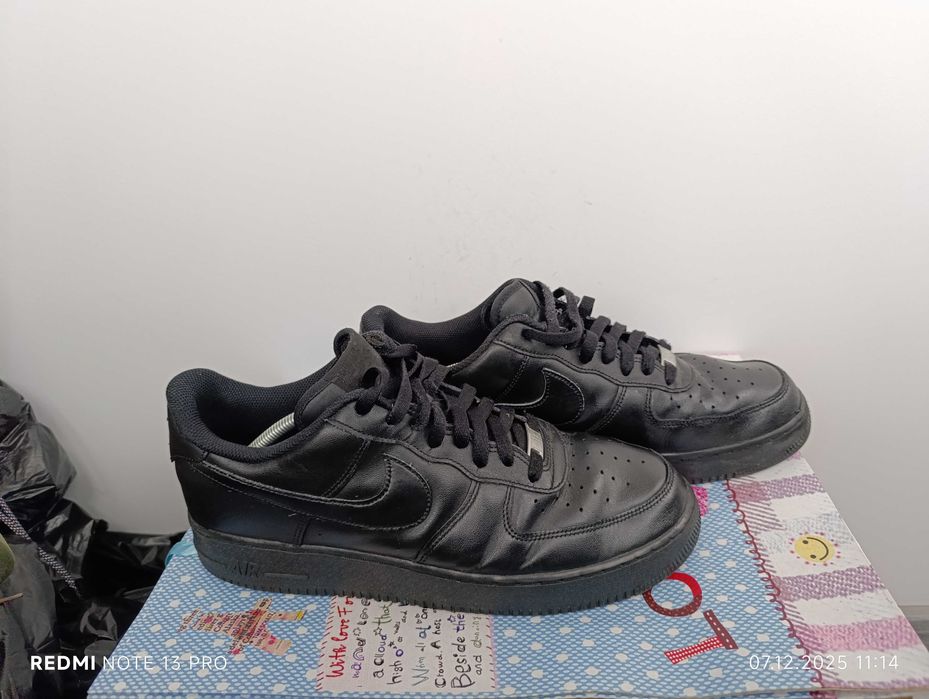 Nike Air Force 1 Low '07 Black''оригинални маратонки 46 номер