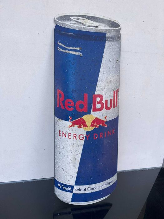 Reclama pe tabla de aluminiu - RED BULL Energy - Drink (50cm x18cm)