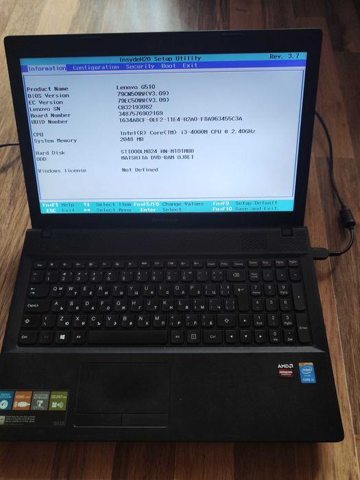 Лаптоп Lenovo G510 15,6", i3-4000M, 1TB HDD