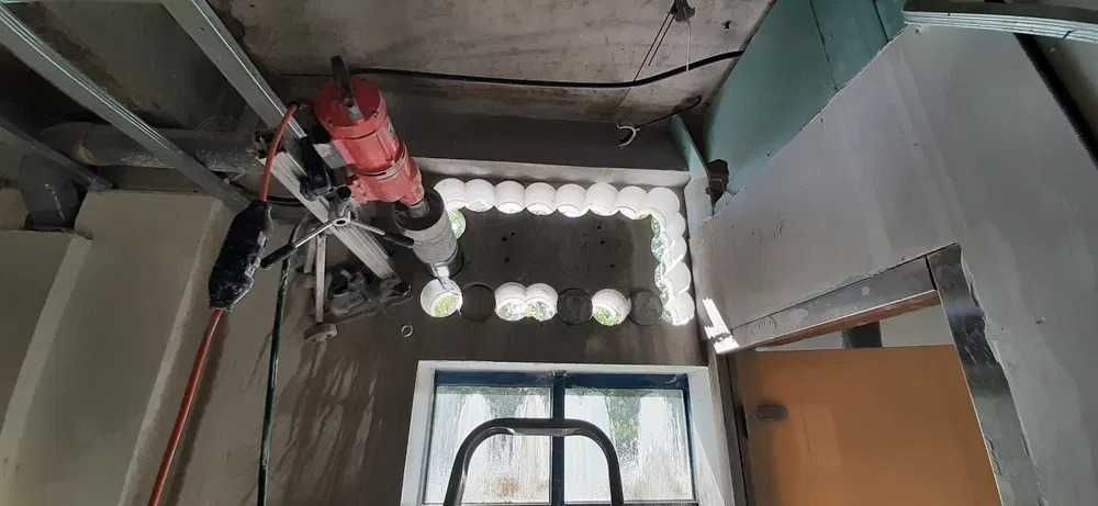 Carotare beton,gaura hota,gaura centrala,taiere beton,aer condiționat