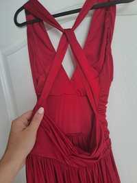 Червена дълга вечерна рокля, размер 34, Couture One