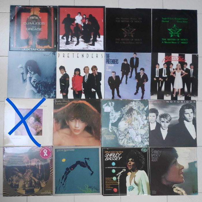 голяма колекция плочи с чуждестранни изпълнители рок, пънк, поп, джаз