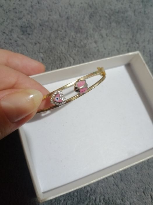 Brățară fixă fetițe, aur galben, 14 k, 585, 5,10gr