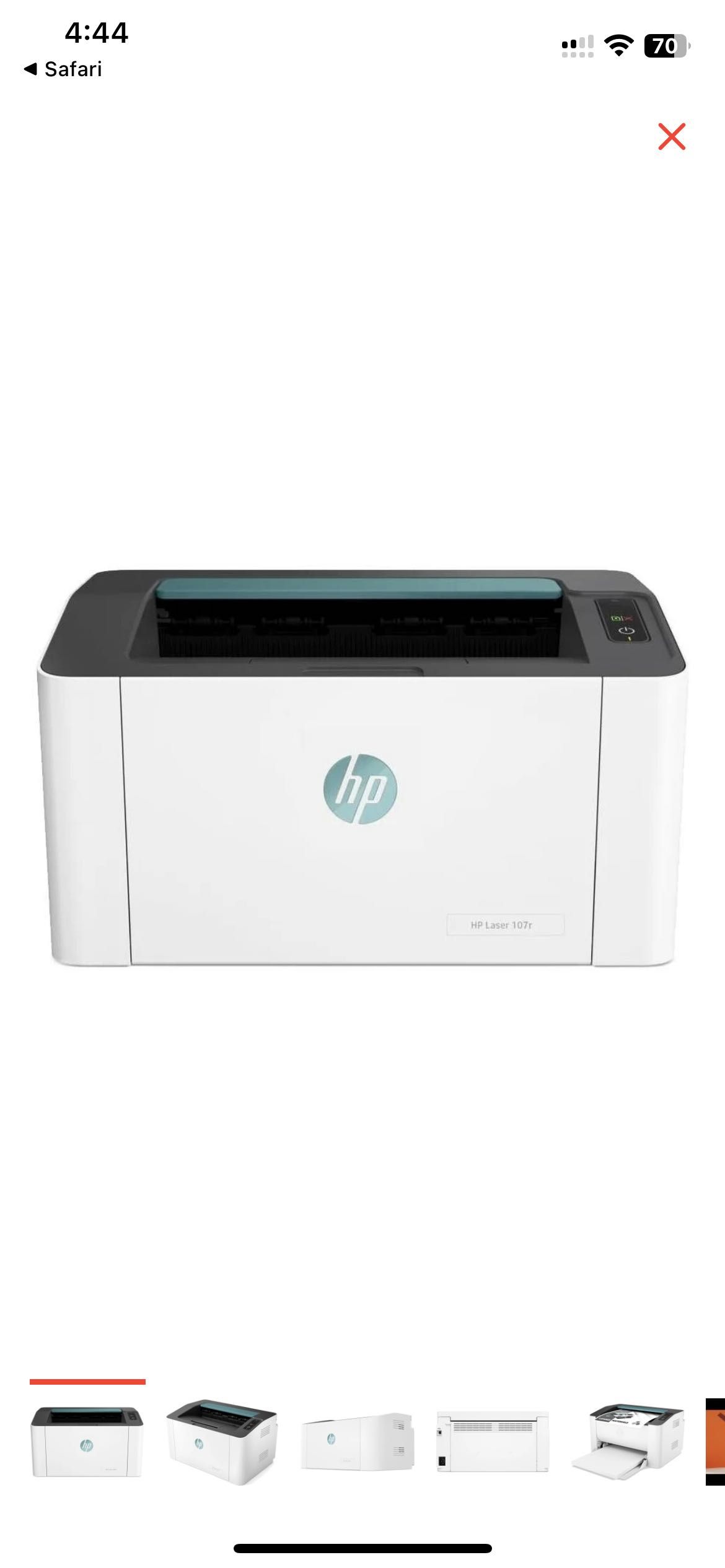 Новый принтер HP Laser 107r