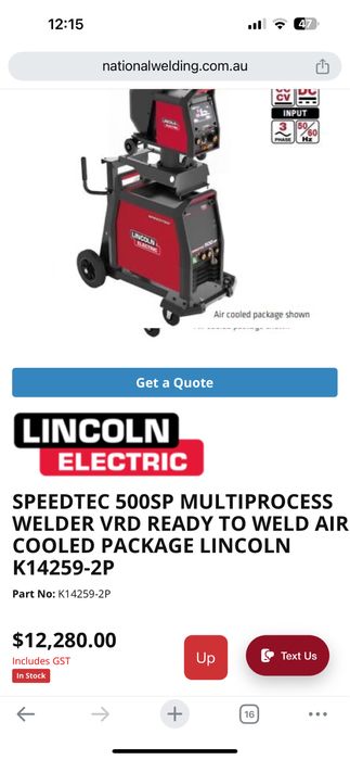 Lincoln Electric Speedtech 500 SP