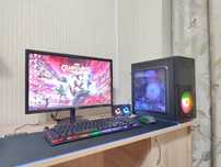 Игровой компьютер Core i5/16GB/SSD/1ТБ-HDD/RX 480+ 22 дюймовый монитор