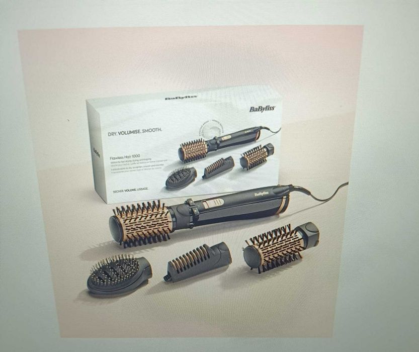 Perie rotativa Babyliss Flawless Hair AS964ROE, 1000 W