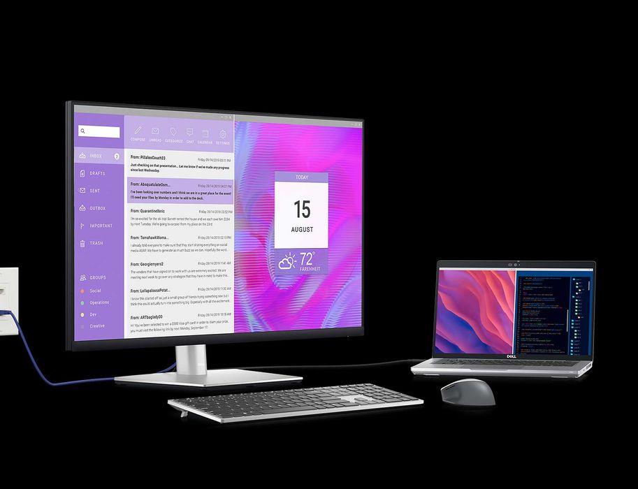 Monitor LED DELL P3223DE 31.5" QHD IPS 5ms 60 Hz DP USB-C HDMI Sigilat