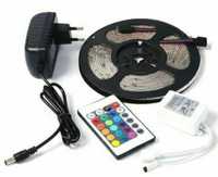 Kit Banda Led RGB 5 Metri Multicolor Telecomanda