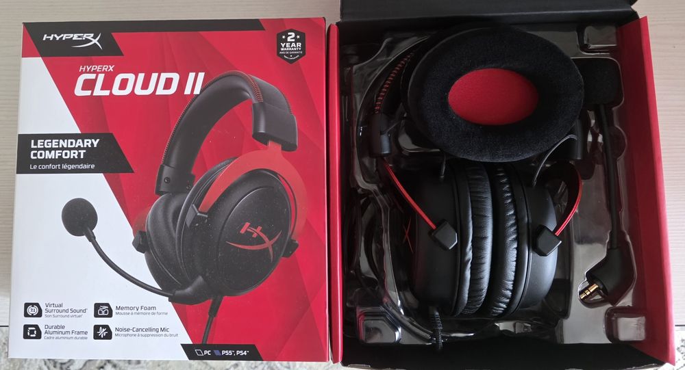 Продаю Наушники HyperX Cloud II черно-красный