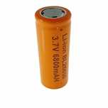 Acumulator Li-Ion 26650, 3.7V, 6800mAh, culoare portocaliu