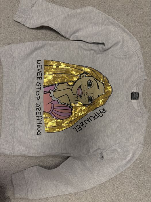 Блузи и златисто зимно ватирано яке 134