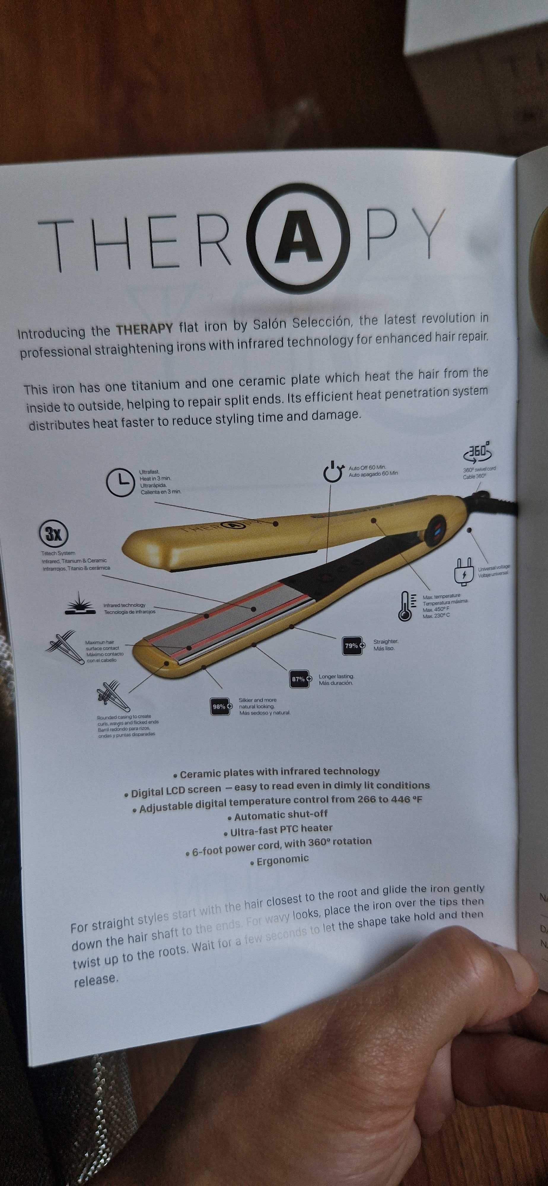 Професиинална преса за коса Therapy Professional Styler - чисто нова