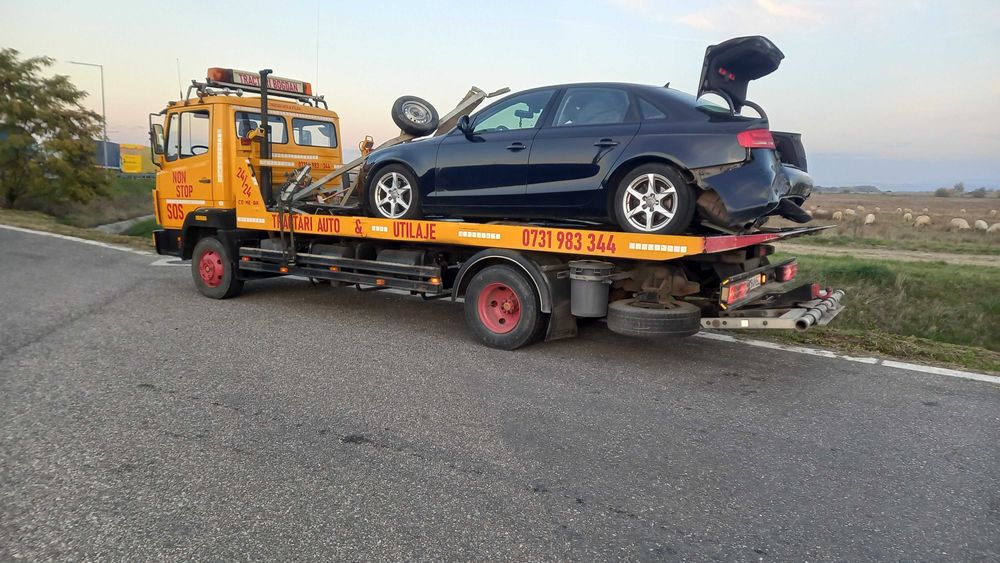 Tractari Auto Platforma Slep Transport Utilaje Grele