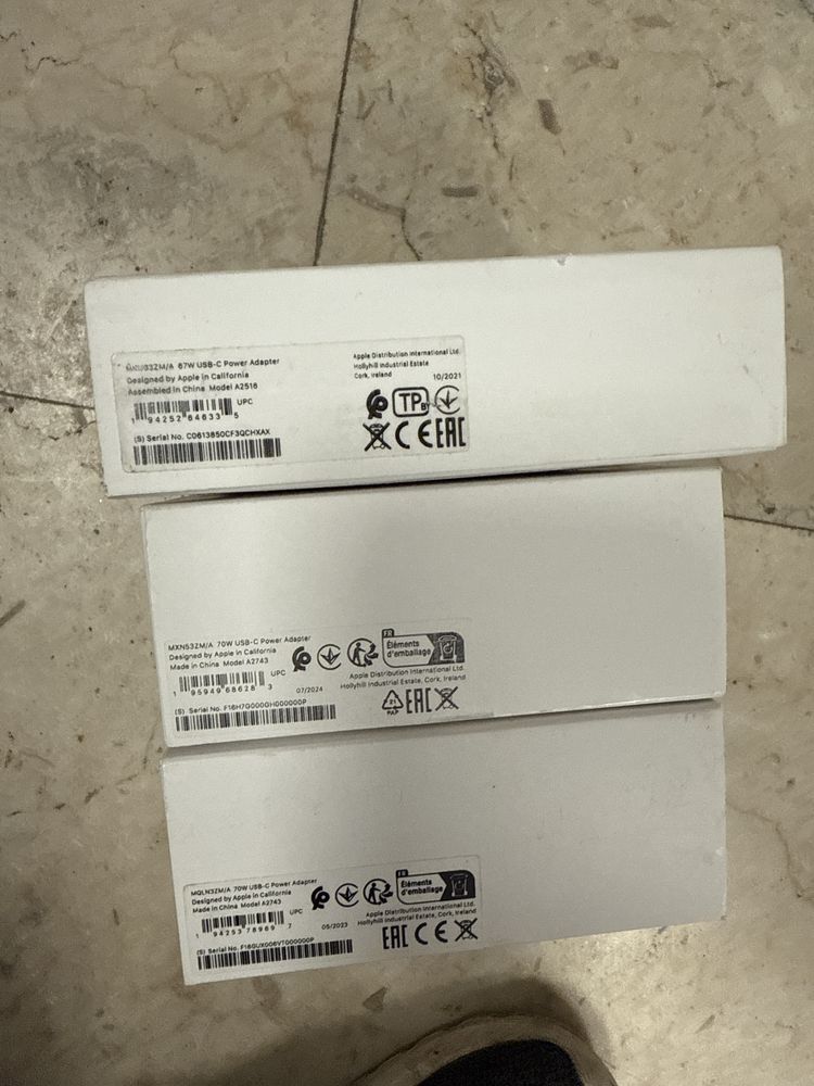 Incarcator usb c apple macbook air 30w 67w 70w nou sigilat original