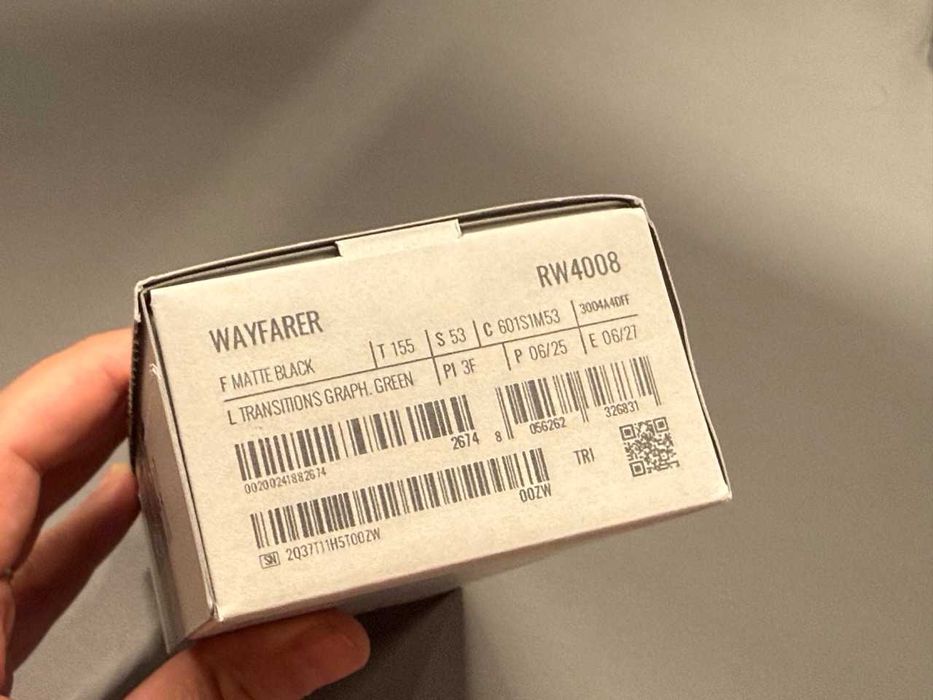 Ray-Ban Meta WAYFARER Gen 2, marime L, Transition Lens, Graph. Green