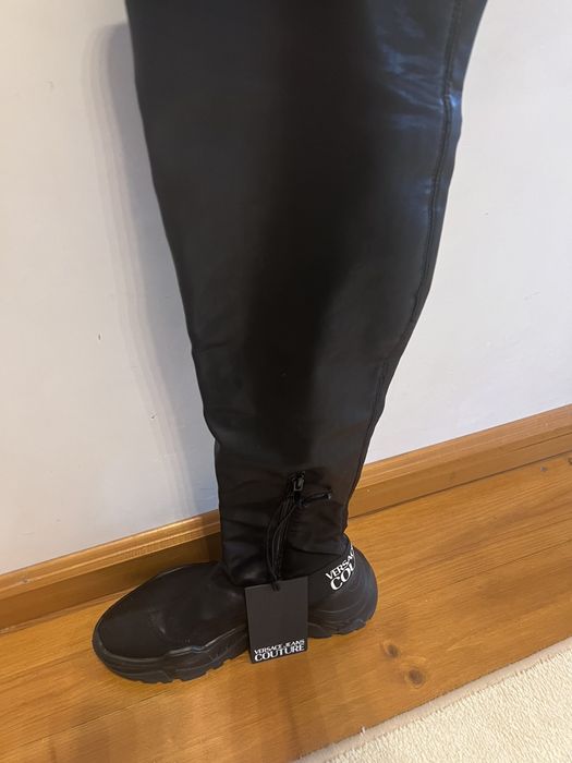 Кожени ботуши Версаче