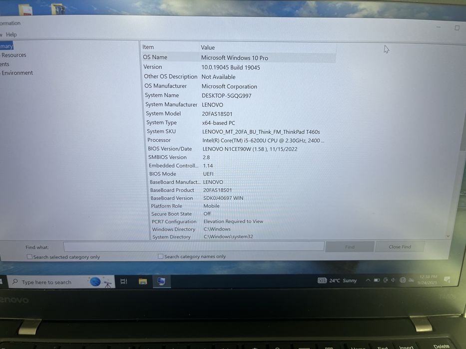 Laptop Lenovo ThinkPad 460S i5 8GB RAM