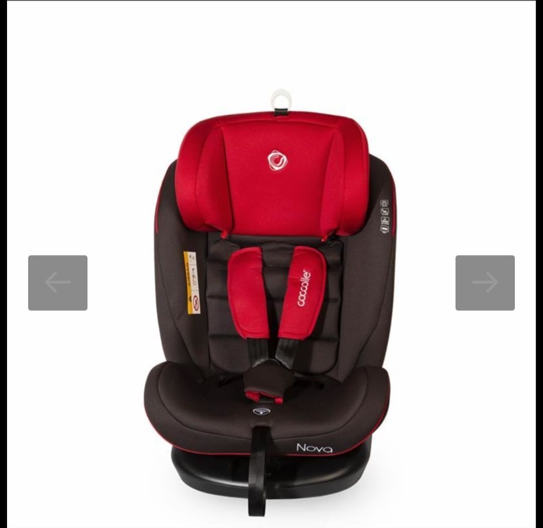 Scaun auto rotativ cu Isofix grupa 0-36 kg Coccolle Nova Rosu