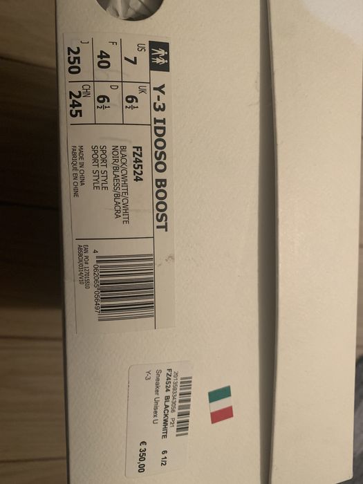 Vand sneakers Y-3 IDOSO BOOST marimea 40