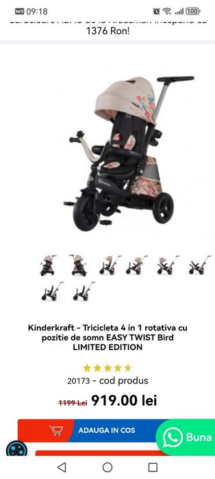 Tricicleta kinderkraft
