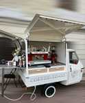 Piaggio ape P50 Coffecar pregătit pentru lucru