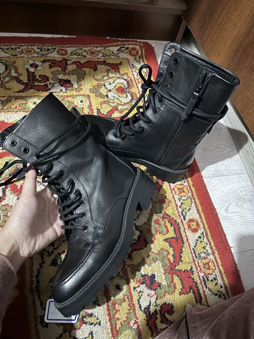 Натуральная кожа сапоги massimo dutti