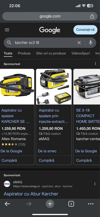 Aspirator cu spalare KARCHER SE 3-18 Compact,