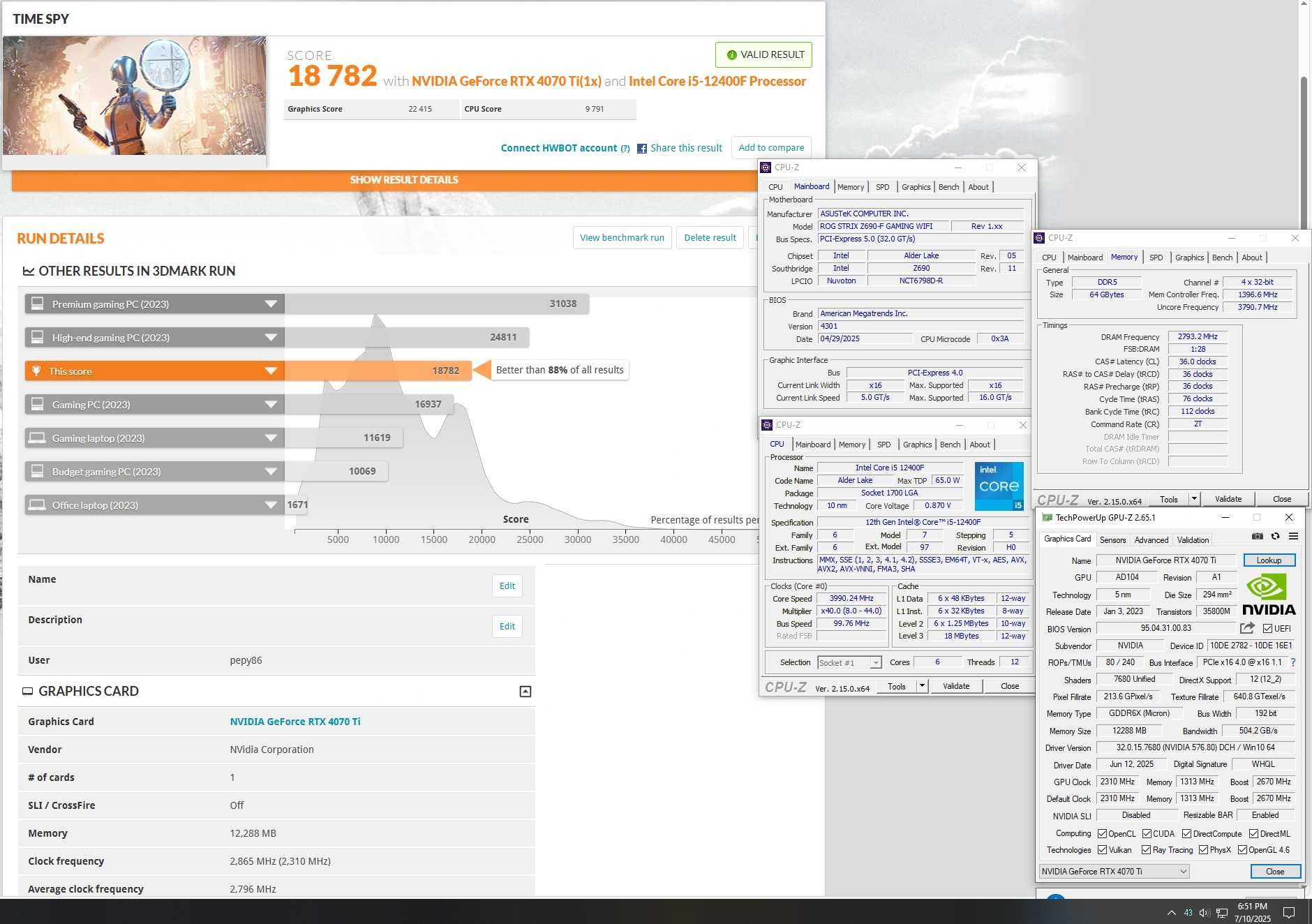 RTX 4070Ti 12GB KFA2 EX Gamer 1-Click OC видео карта