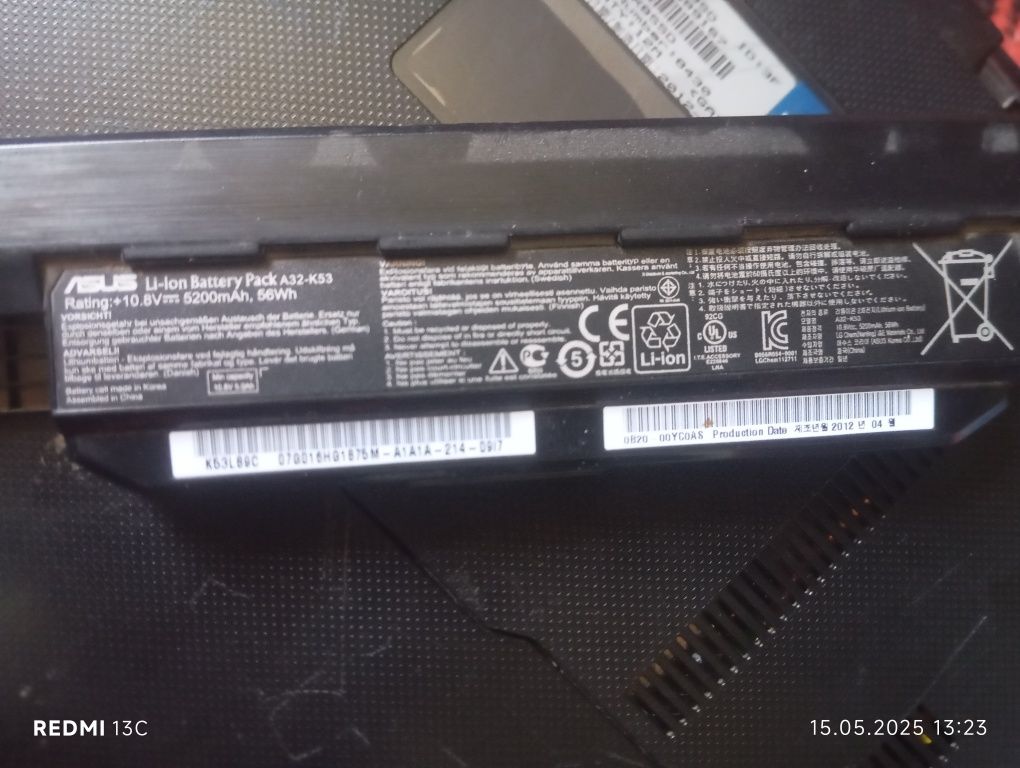 Ноутбук ASUS рабочий