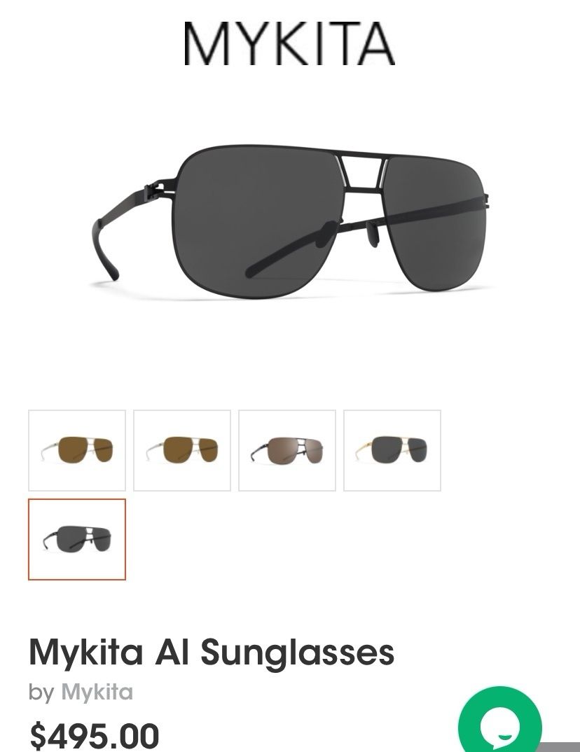 Handmade унисекс слънчеви очила MYKITA