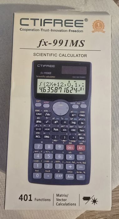 Calculator de birou stiintific CTIFREE fx-991MS nou