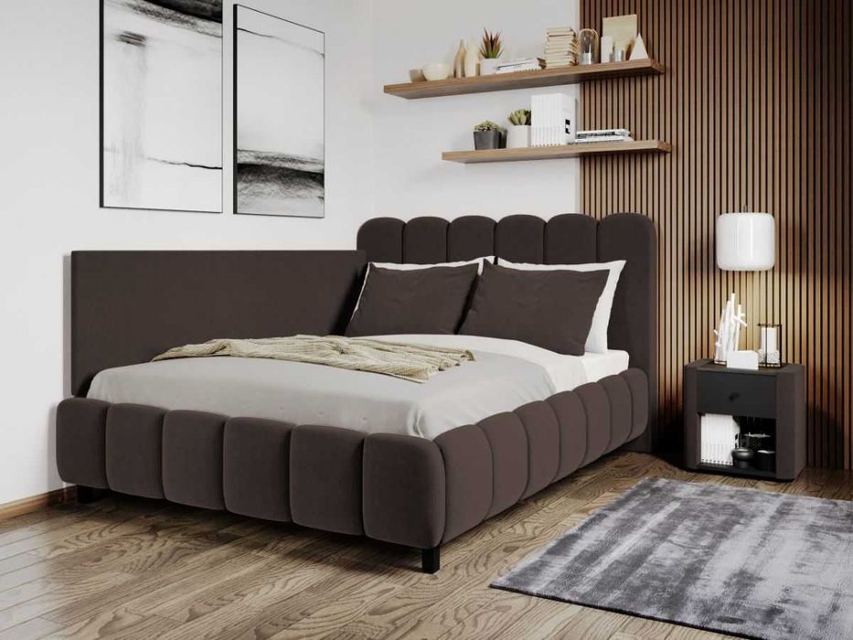 Pat Tapitat colt Bari Maro Velluto 6 somiera rabatabila si lada