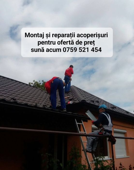 Reparații Acoperișuri hidroizolații Dulgheri