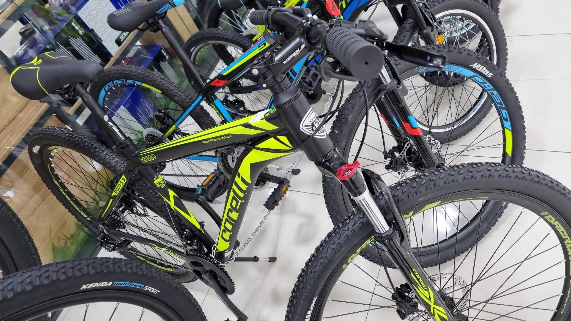 Bicicleta MTB 29" SNOOP 5.3, marime cadru L, negru-galben neon