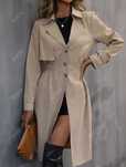 Trench cu talie elastica