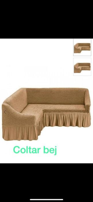 Huse pentru coltar cu volanase