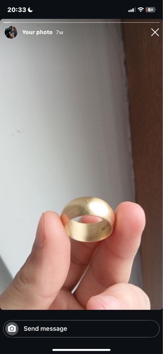 Inel de aur 18k unisex stantat 750 1.65 gramaj