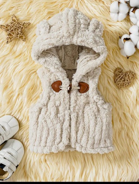 Плюшено детско елече ново 2-3г