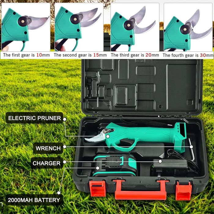 Foarfeca Electrica cu 2 Acumulatori 24V, 2.5M Tija Telescopica